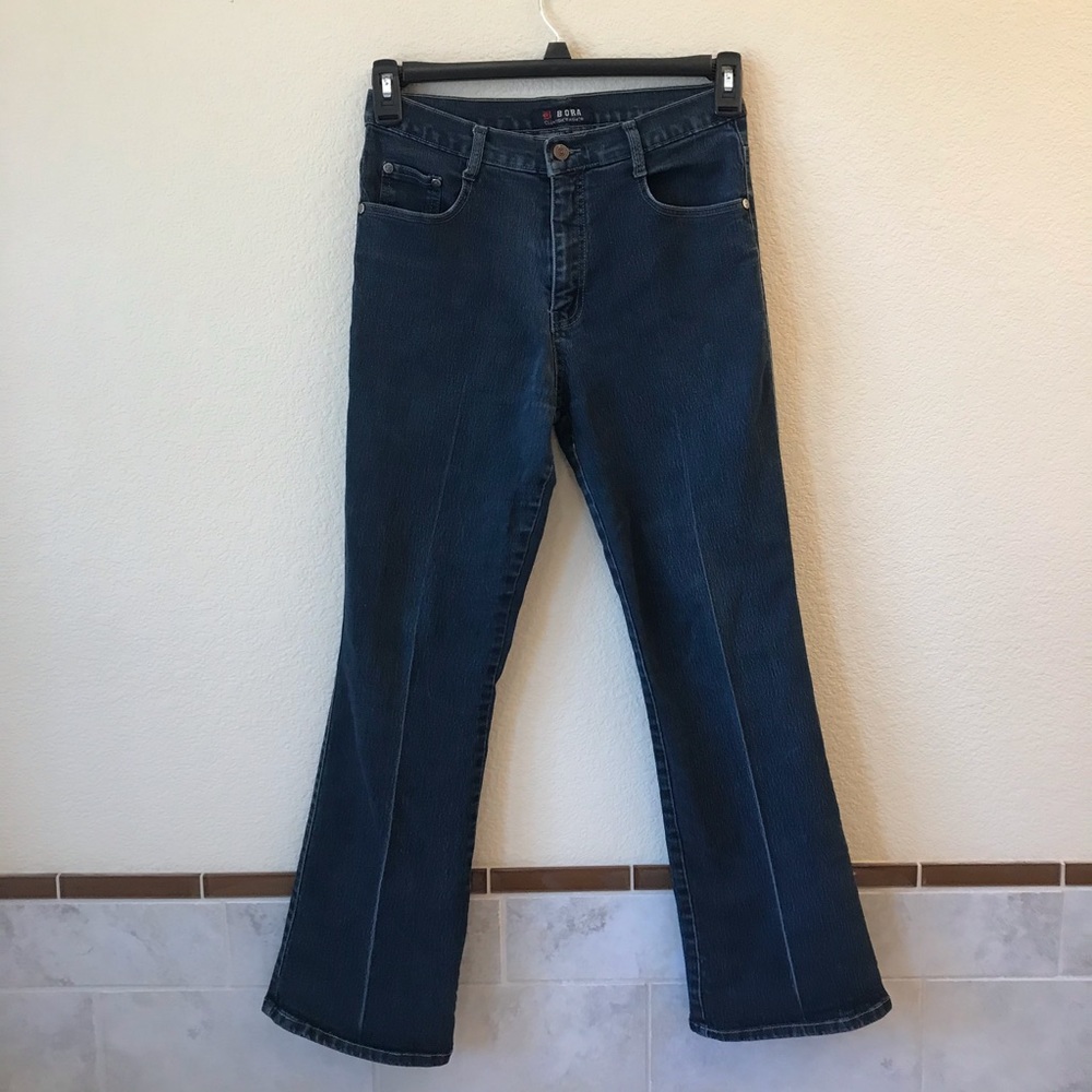 Bora Argentina Classic Fashion Denim Blue Jeans Womens Size 6 Waist 28 Flawed